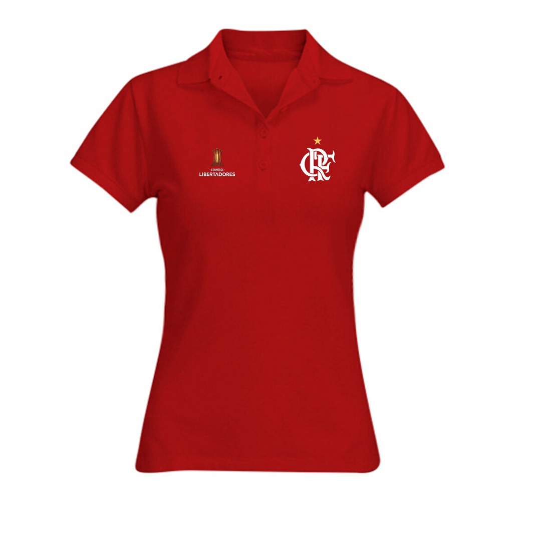 Camisa Polo Feminina - Flamengo Libertadores