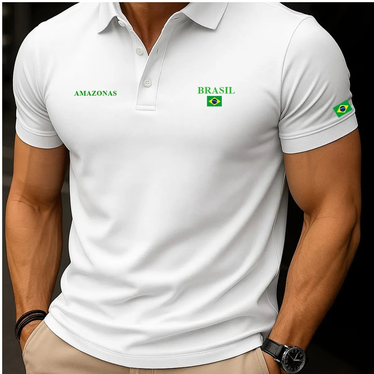 Camisa Polo Brasil - Amazonas™
