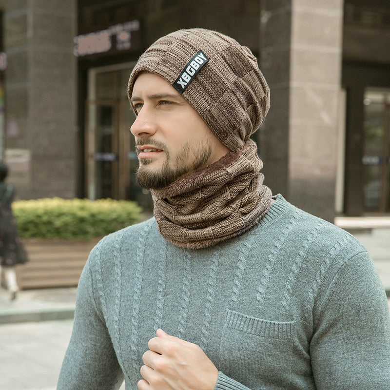 Kit Inverno Elegante Touca E Cachecol Marrom | +