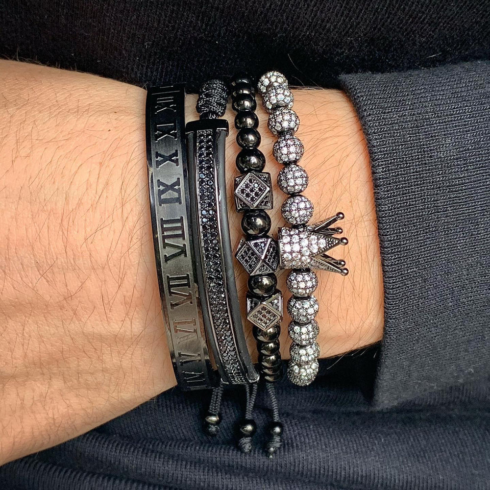 Pulseira King Roman - 4 em 1 - Voron Store