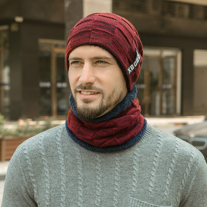 Kit Inverno Elegante Touca E Cachecol Vinho | +
