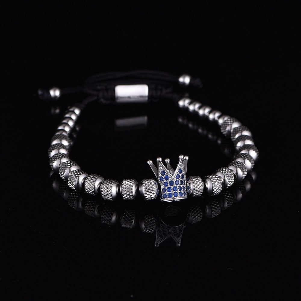 Kit Imperador Azul 3 Pulseiras Masculinas Premiuns Pulseira