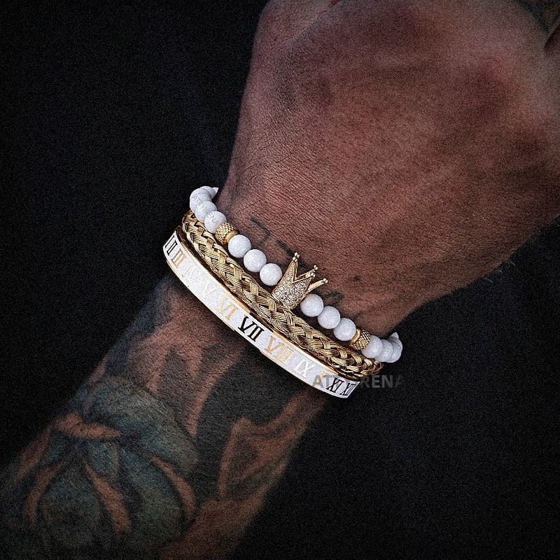 Kit Hércules 3 Pulseiras Masculinas Premiuns |