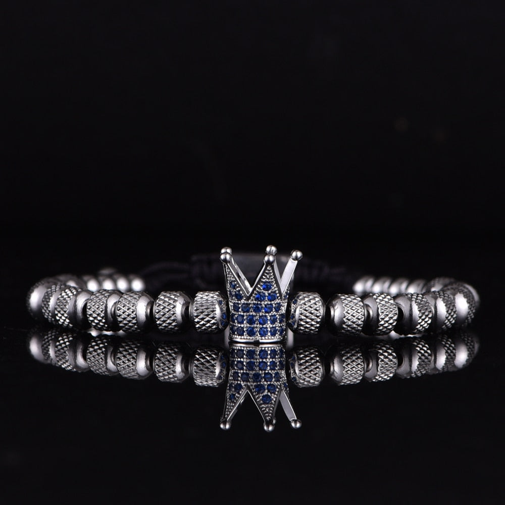 Kit Imperador Azul 3 Pulseiras Masculinas Premiuns Pulseira