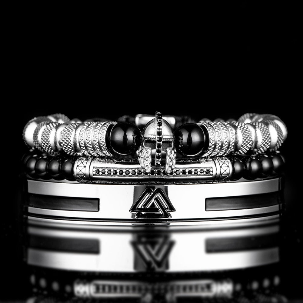 Kit Gladiador 3 Pulseiras Masculinas Premiuns |