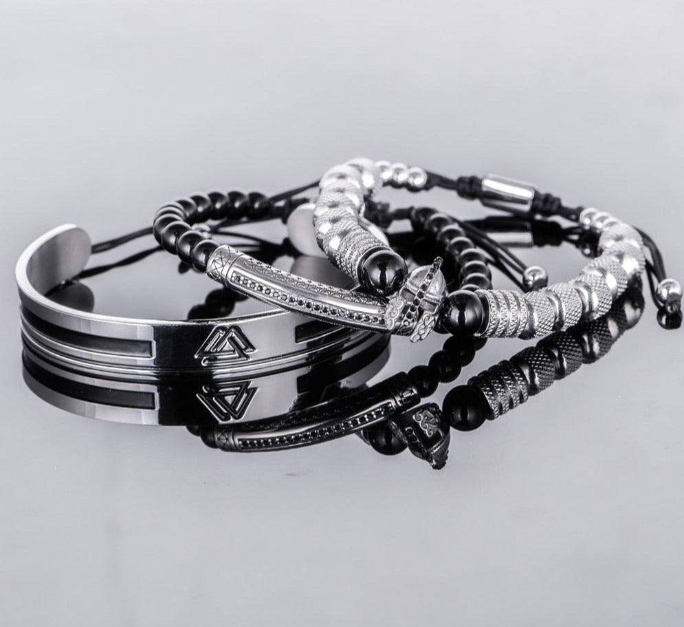 Kit Gladiador 3 Pulseiras Masculinas Premiuns |