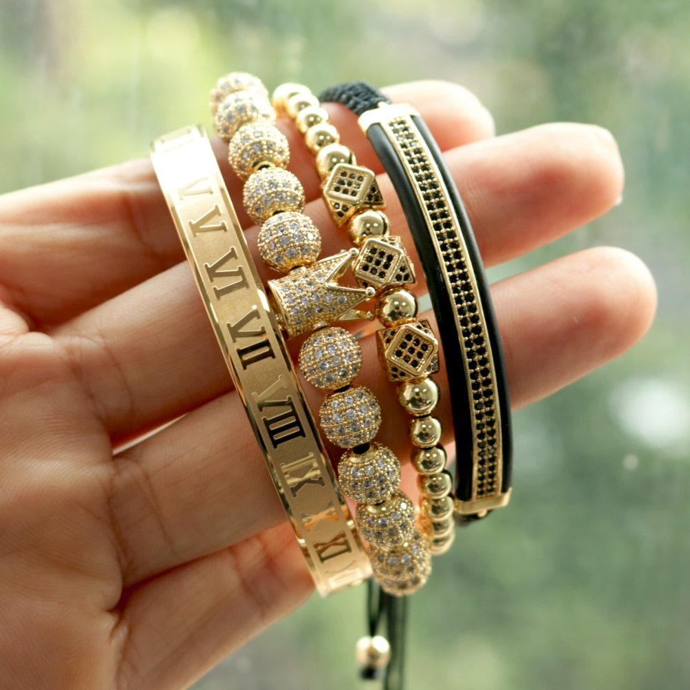 Pulseira King Roman - 4 em 1 - Voron Store