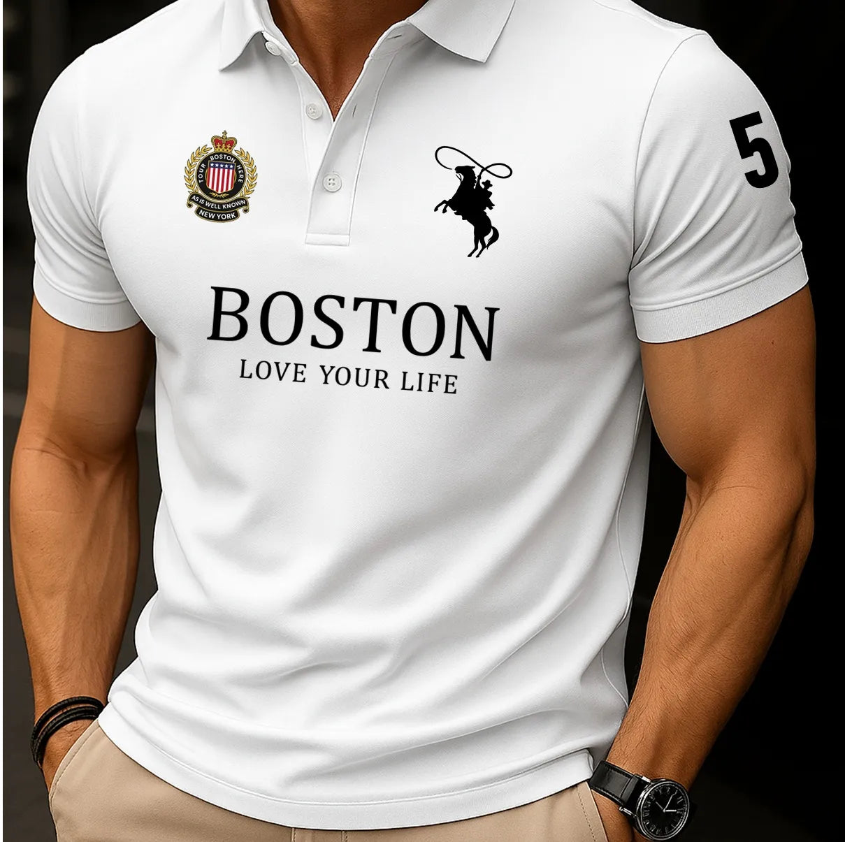 Camisa Polo Boston