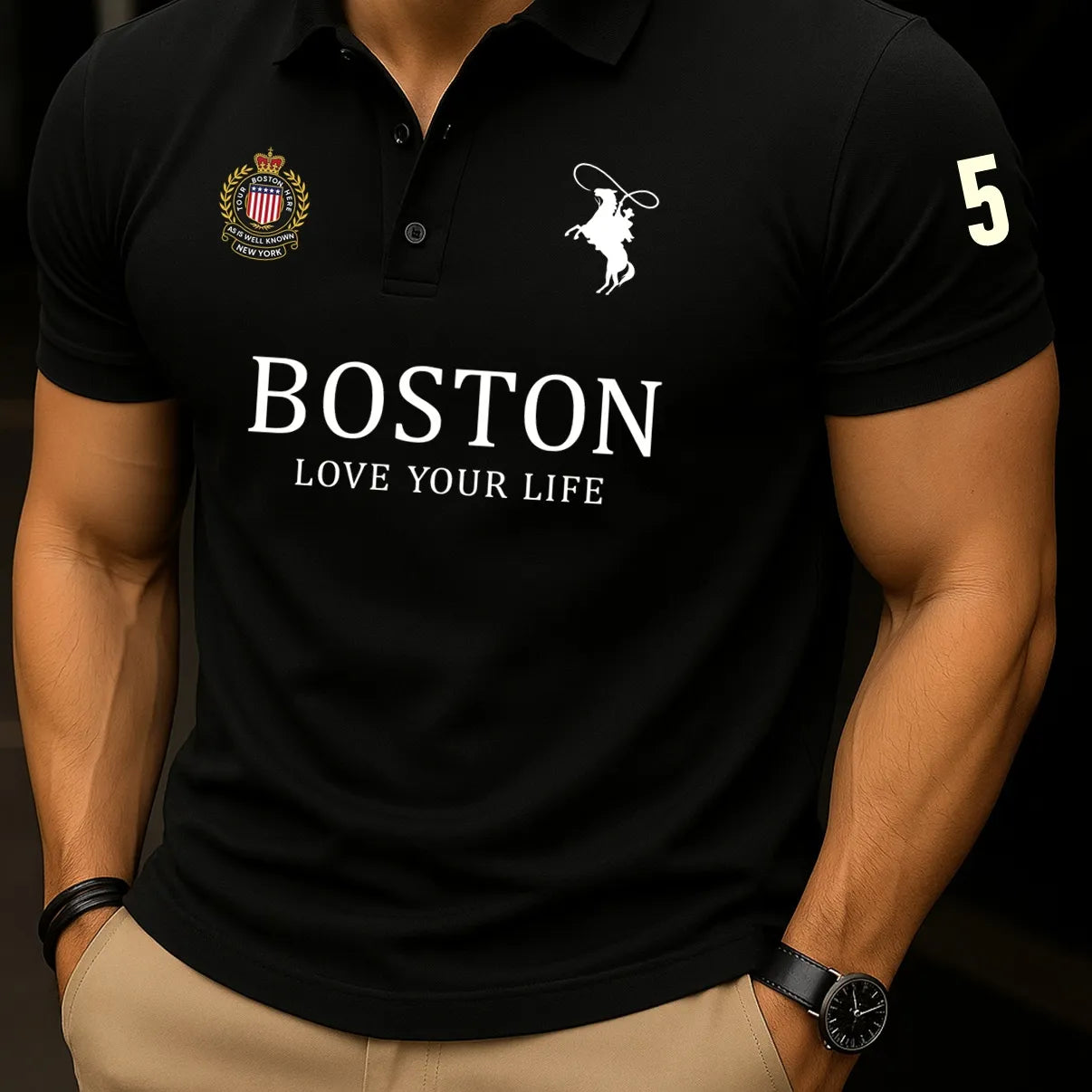 Camisa Polo Boston