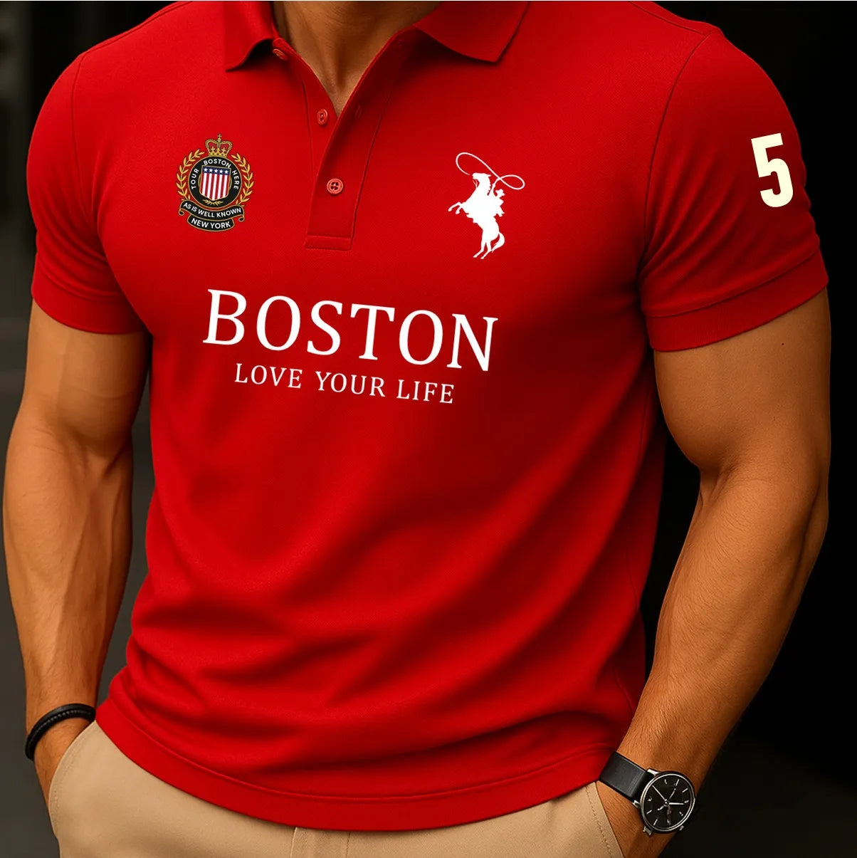 Camisa Polo Boston