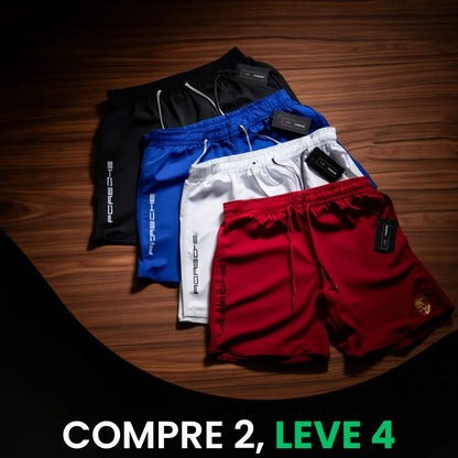 Kit 4 Shorts Porsche Premium Fit (COMPRE 2 LEVE 4)