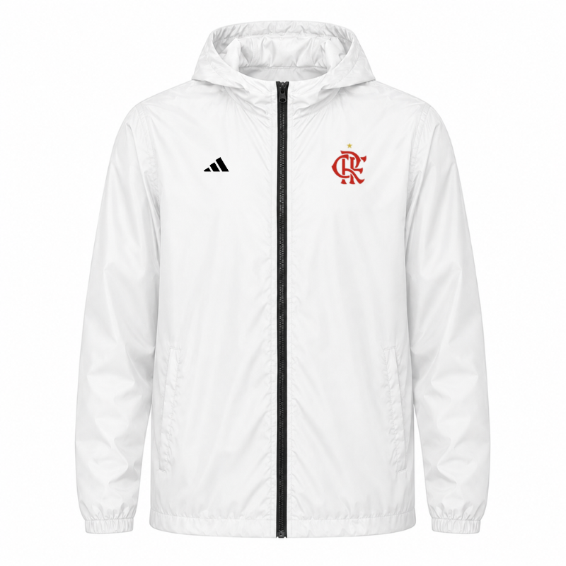 Jaqueta Corta Vento Flamengo Branco - Edição Limitada