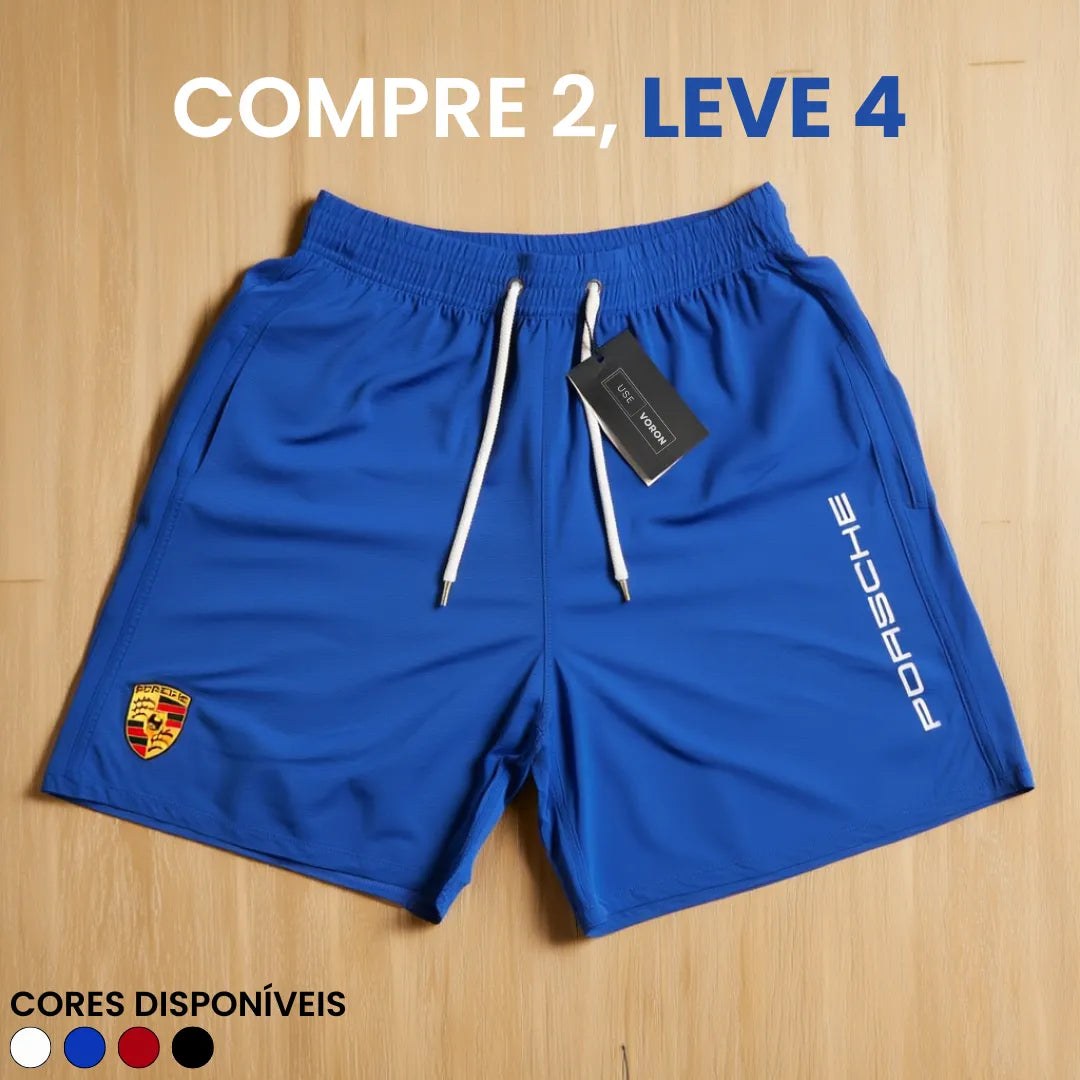 Kit 4 Shorts Porsche Premium Fit (COMPRE 2 LEVE 4)