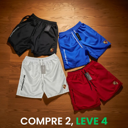 Kit 4 Shorts Porsche Premium Fit (COMPRE 2 LEVE 4)