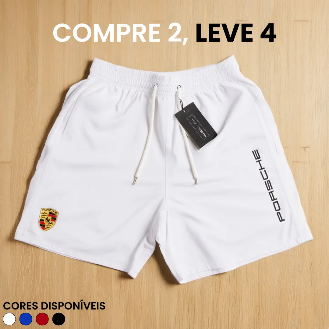 Kit 4 Shorts Porsche Premium Fit (COMPRE 2 LEVE 4)