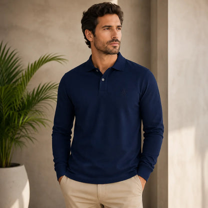 Camisa Polo Manga Longa Elite
