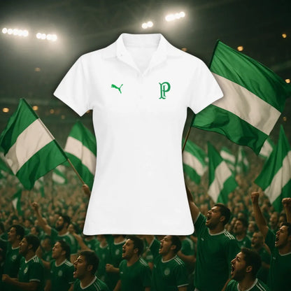 Camisa Polo Feminina - Palmeiras Retrô