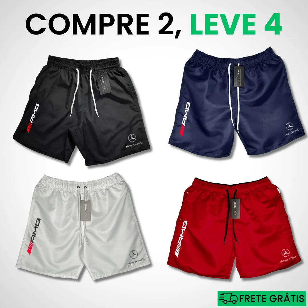 Kit 4 Shorts Mercedes Premium Fit (COMPRE 2 LEVE 4)