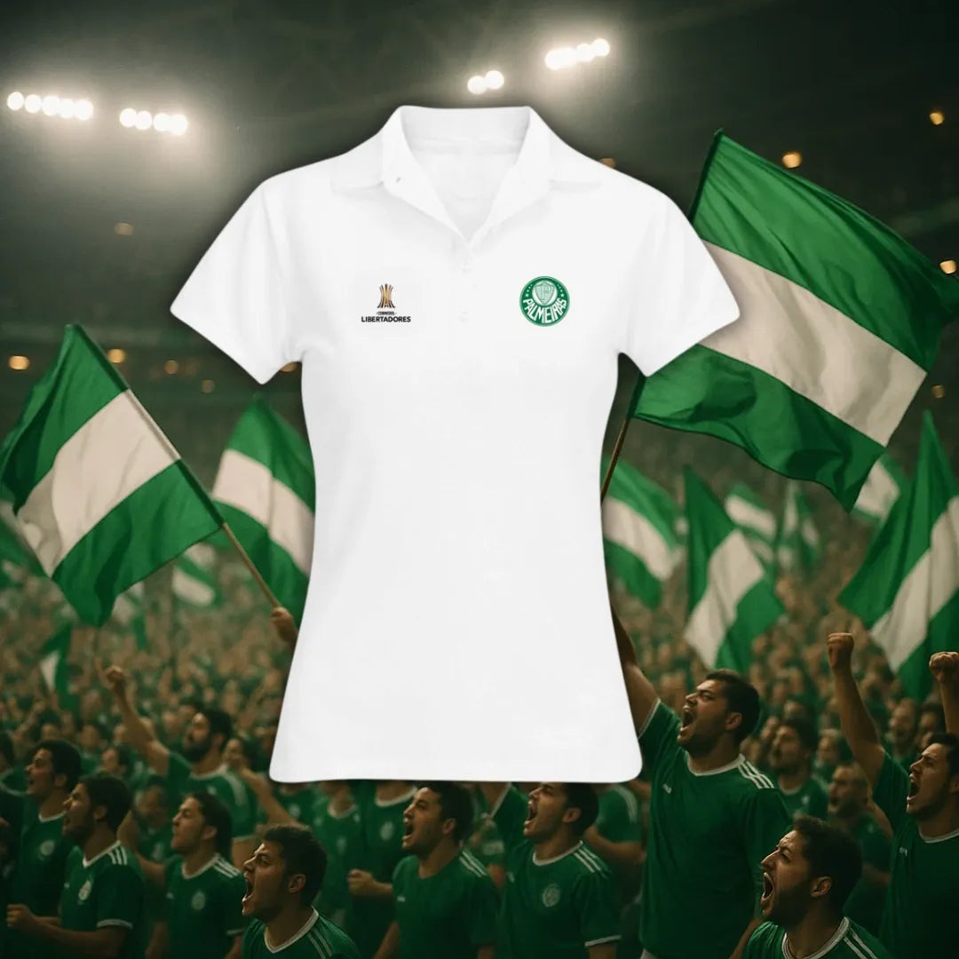 Camisa Polo Feminina - Palmeiras