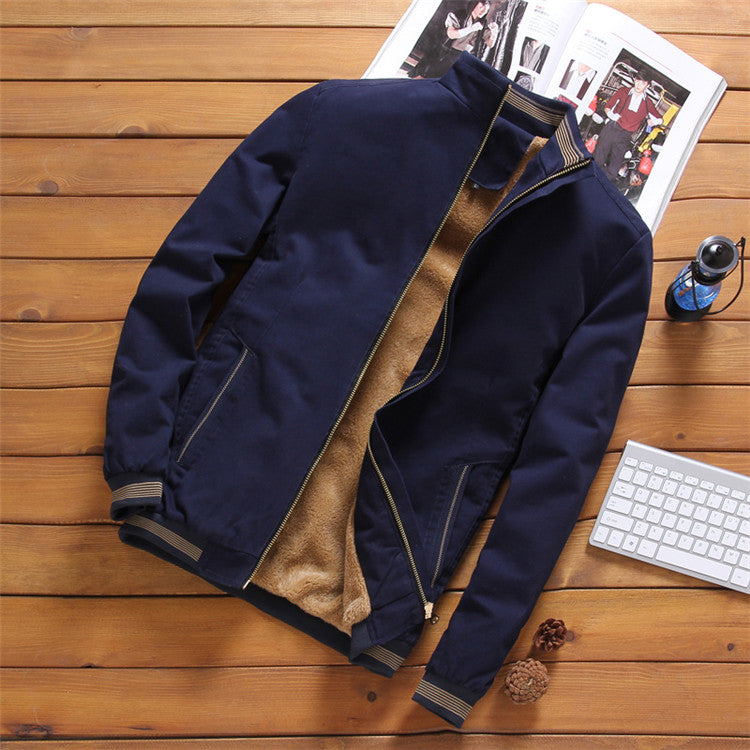 Jaqueta Masculina Casual Corta Vento Hélio Azul / P