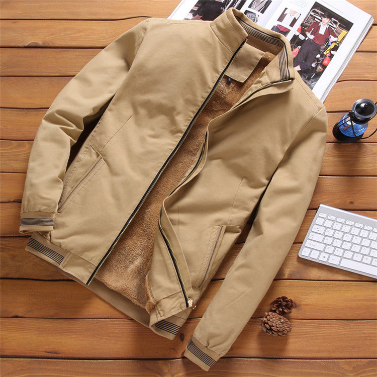 Jaqueta Masculina Casual Corta Vento Hélio Bege / P