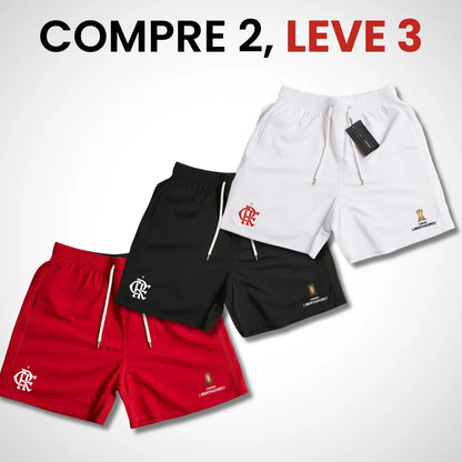 Kit 3 Shorts Flamengo Libertadores (COMPRE 2 LEVE 3)