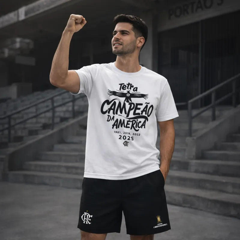 Kit Camiseta + Shorts - Flamengo Tetra