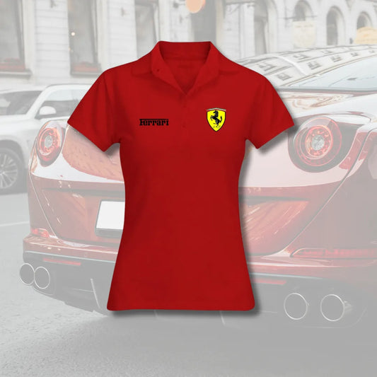 Camisa Polo Feminina Ferrari