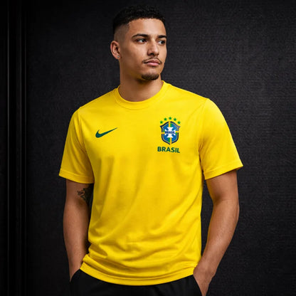 Camiseta Brasil Torcedor - Dry Fit