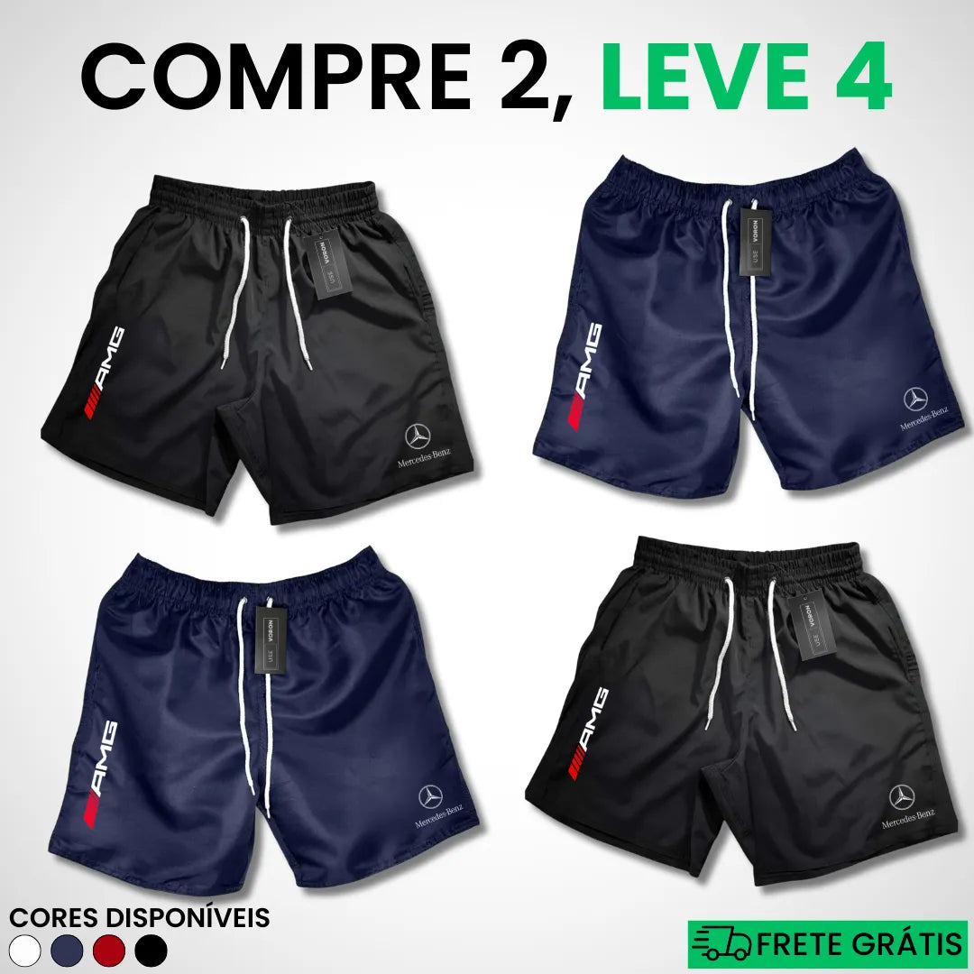 Kit 4 Shorts Mercedes Premium Fit (COMPRE 2 LEVE 4)