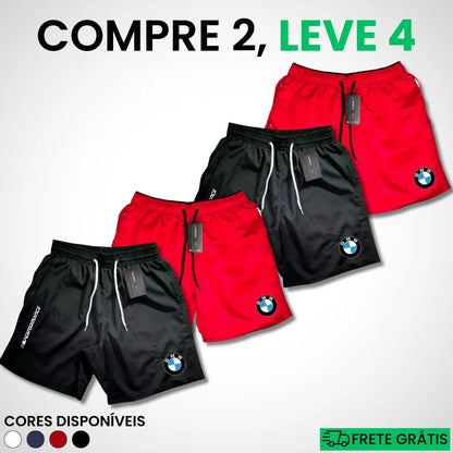 Kit 4 Shorts BMW Premium Fit (COMPRE 2 LEVE 4)