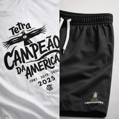 Kit Camiseta + Shorts - Flamengo Tetra