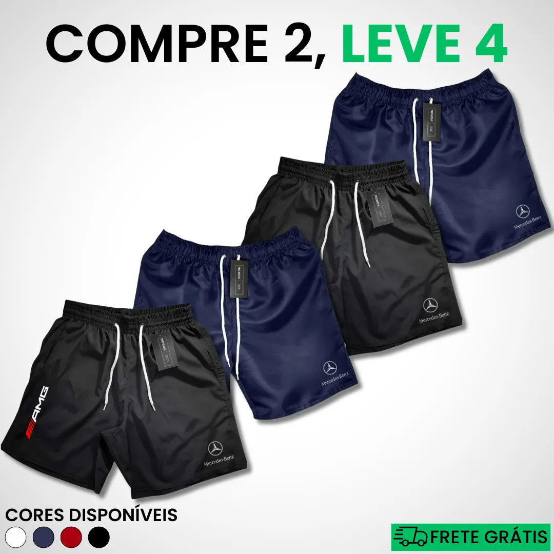 Kit 4 Shorts Mercedes Premium Fit (COMPRE 2 LEVE 4)