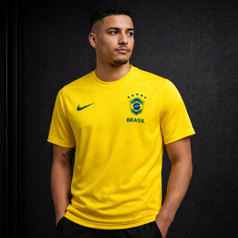 Camiseta Brasil Torcedor - Dry Fit