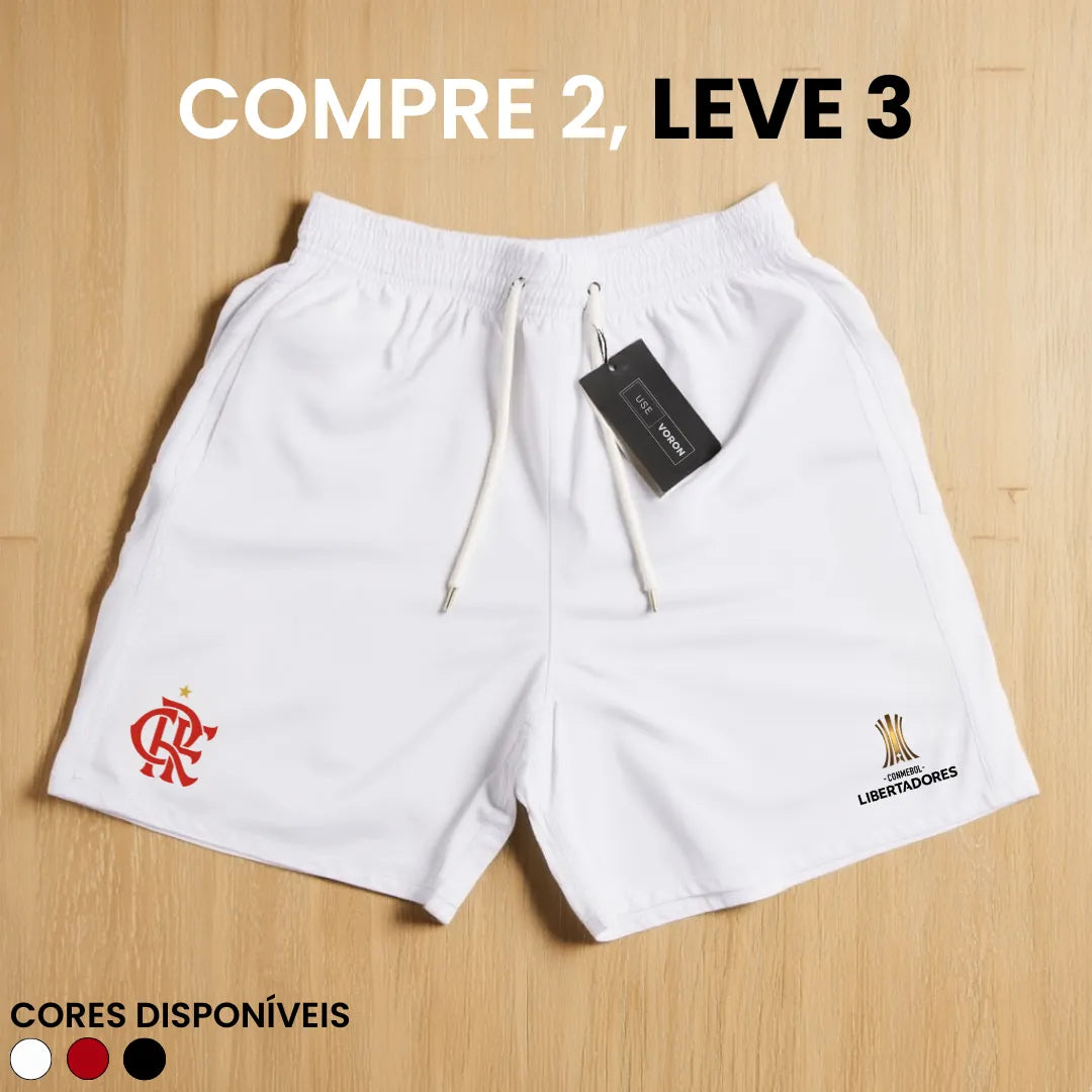 Kit 3 Shorts Flamengo Libertadores (COMPRE 2 LEVE 3)