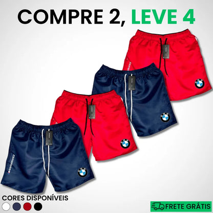 Kit 4 Shorts BMW Premium Fit (COMPRE 2 LEVE 4)