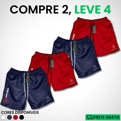 Kit 4 Shorts Mercedes Premium Fit (COMPRE 2 LEVE 4)