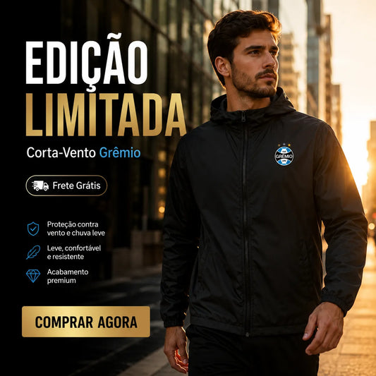 Jaqueta Corta Vento Grêmio - Edição Limitada