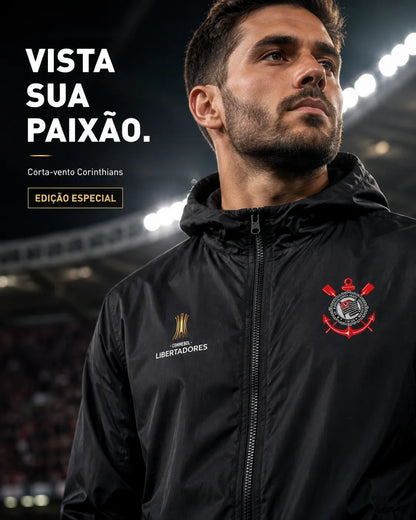 Jaqueta Corta Vento Corinthians Libertadores - Edição Limitada