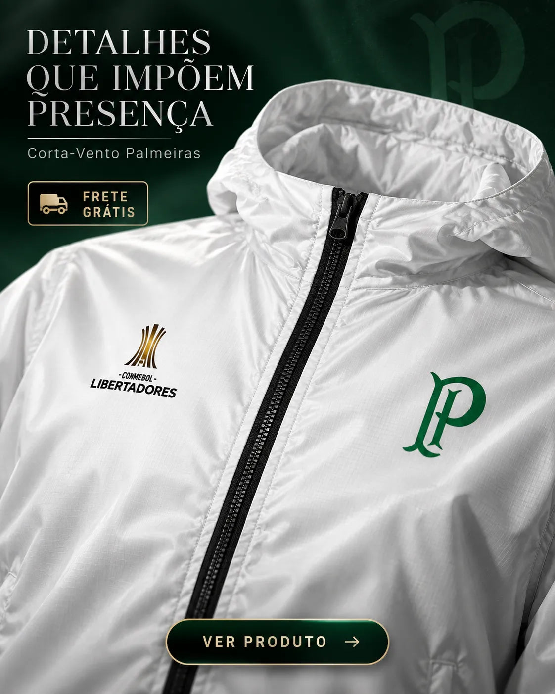 Jaqueta Corta Vento Palmeiras Retrô Libertadores - Edição Limitada