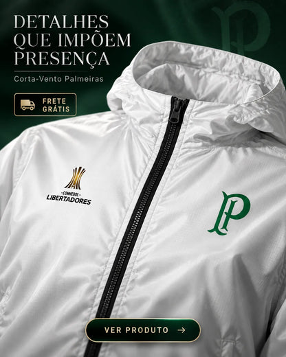 Jaqueta Corta Vento Palmeiras Retrô Libertadores - Edição Limitada