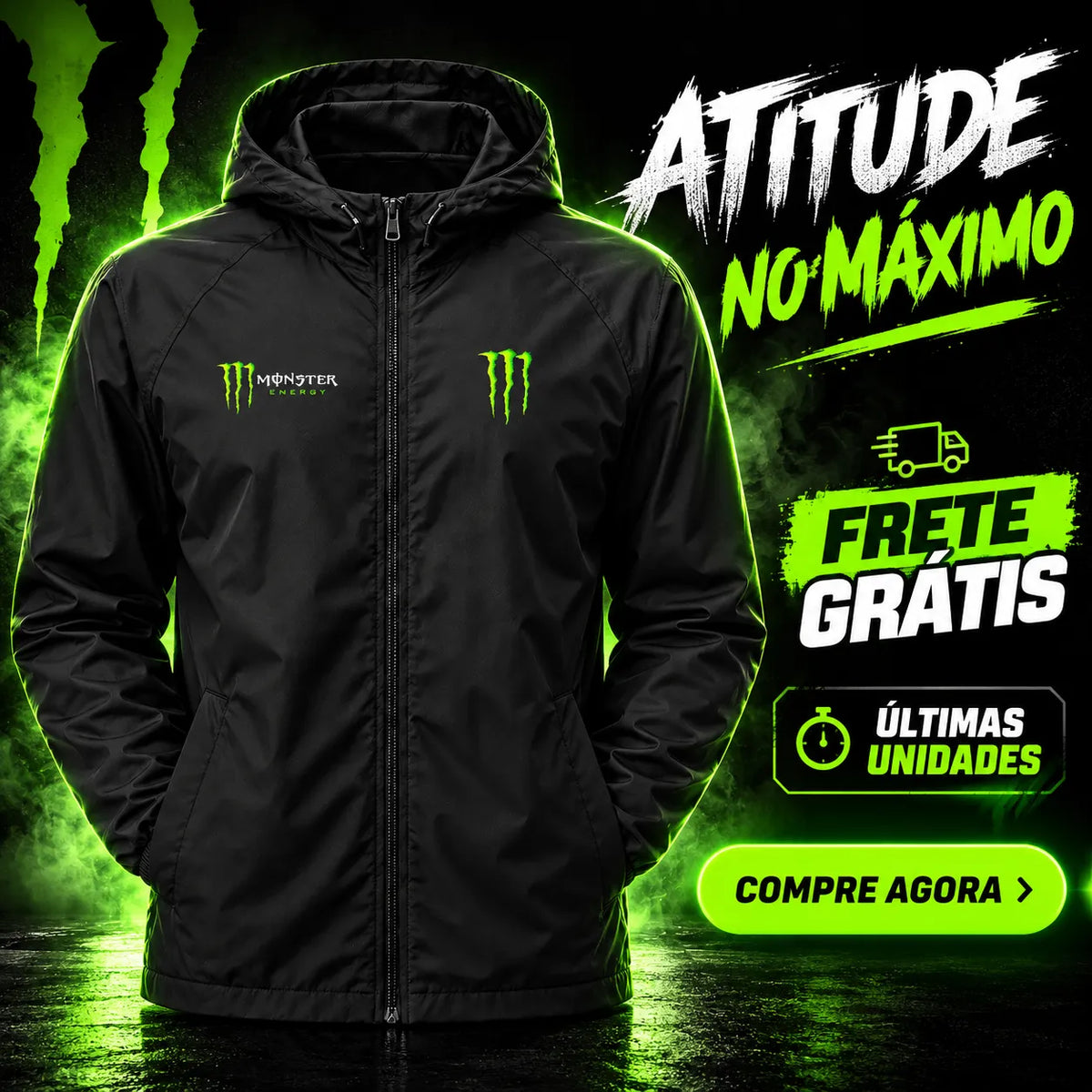 Jaqueta Corta Vento Monster - Edição Limitada