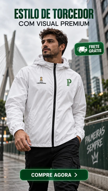 Jaqueta Corta Vento Palmeiras Retrô Libertadores - Edição Limitada
