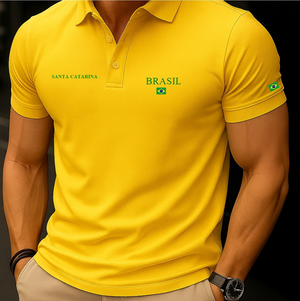 Camisa Polo Brasil - Santa Catarina™