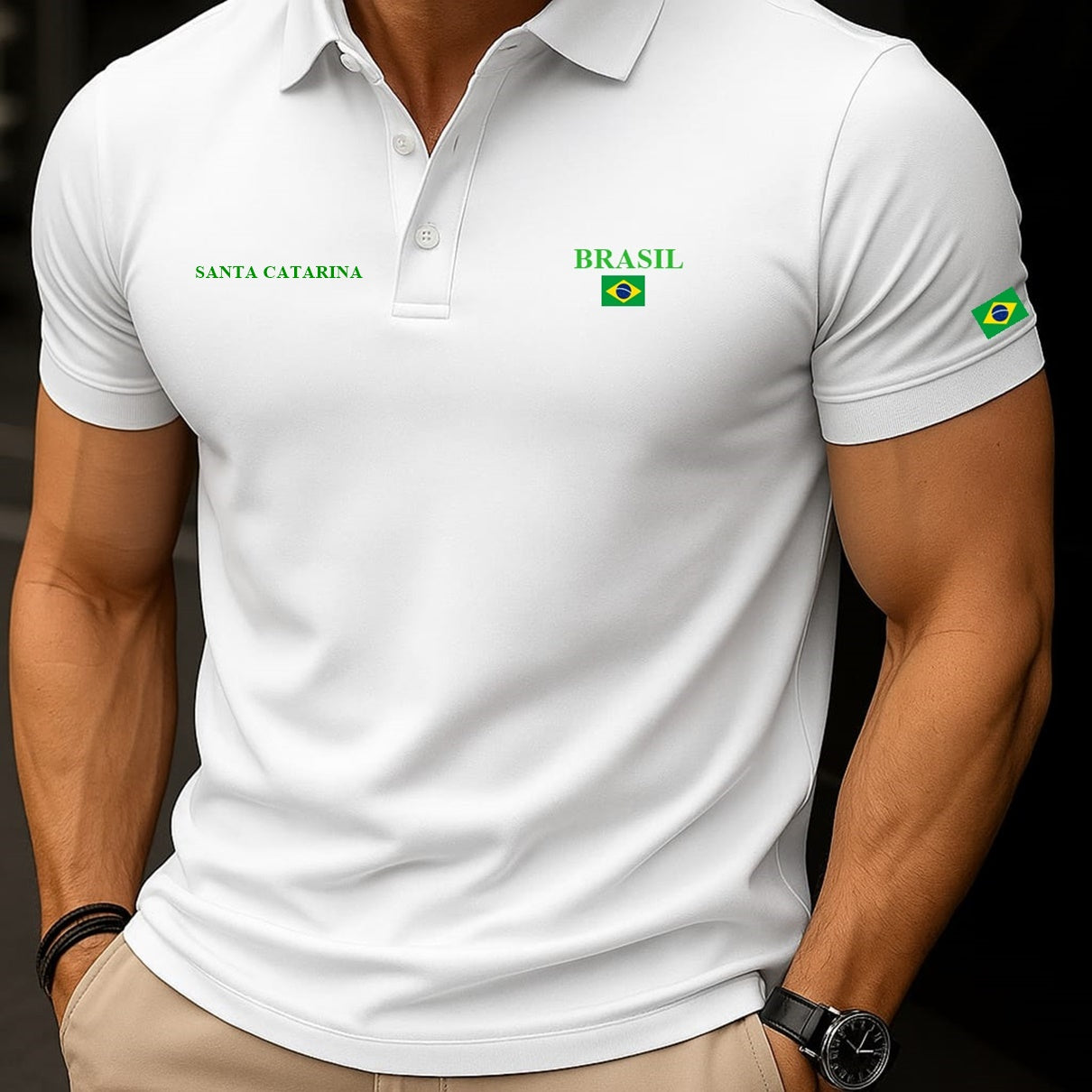 Camisa Polo Brasil - Santa Catarina™