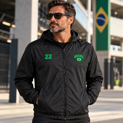 Jaqueta Corta Vento Brasil 22 - Edição Limitada