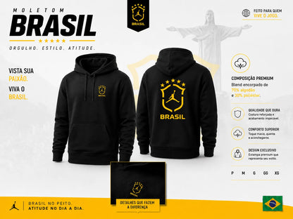 Blusa Moletom Brasil Nação - Edição Limitada