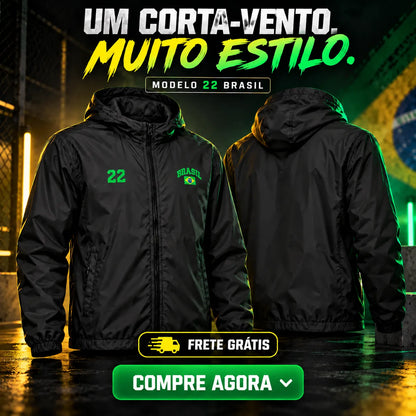 Jaqueta Corta Vento Brasil 22 - Edição Limitada