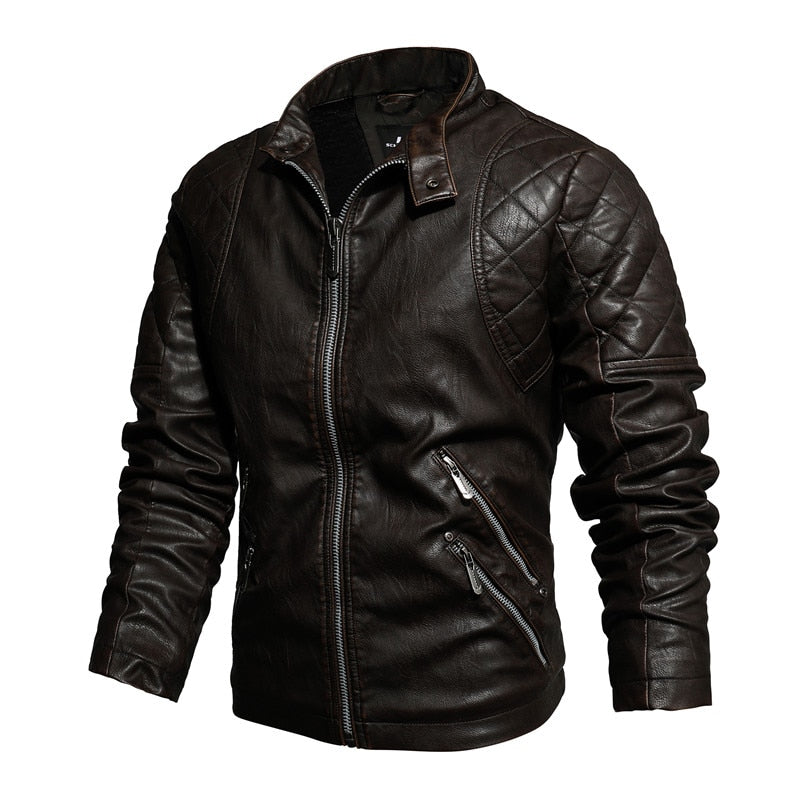 Jaqueta Masculina De Couro 01