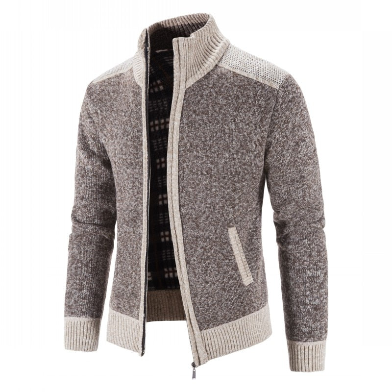 Jaqueta Masculina Cardigan Café / P 01